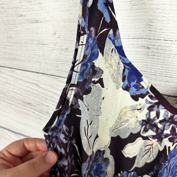 Free People Intimately Worth the Wait Dark Night Floral Maxi Dress Size Large - Picture 8 of 11